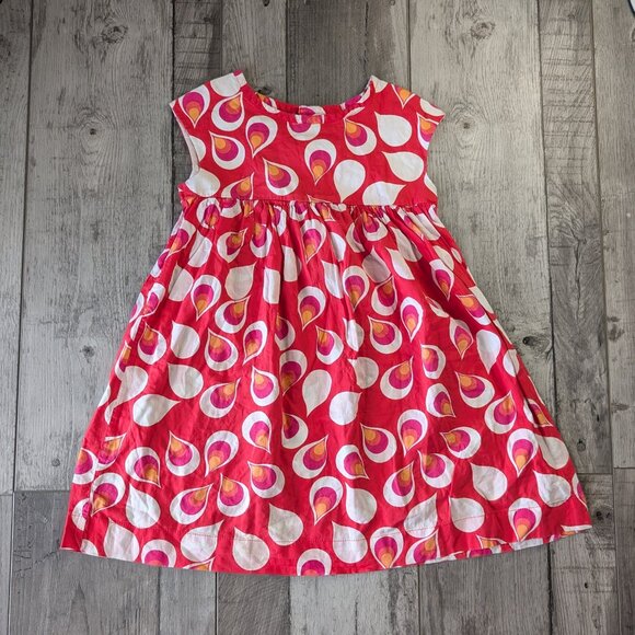 Old Navy, Sleeveless Summer Dress, Red/Pink/White Print, Sz 5T - Picture 1 of 6